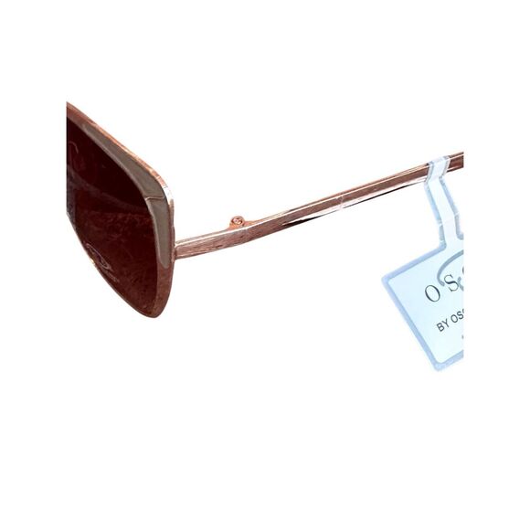 Oscar de la Renta Cat Eye Sunglasses Gold Brown Gradient Mod 3090 717 NEW
